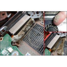 Профилактика системы охлаждения ноутбука (удаление пыли, грязи, замена термоинтерфейса)