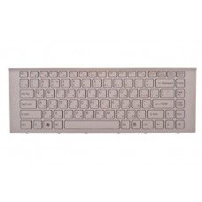 Клавиатура для ноутбука SONY VPC-EG series, VPC-EG1S1R, VPCEG1S1R RU белая, белая рамка