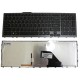 Клавиатура для ноутбука SONY VPC-F11, -F12, -F13 series RU черная в серой рамке с подсветкой