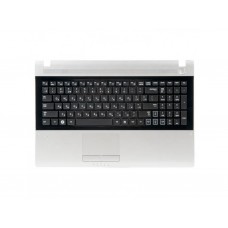 Клавиатура для ноутбукаSamsung RC508, RC510, RV509, RV511 RU, черная, серый топкейс