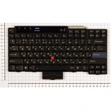 Клавиатура для ноутбука Lenovo ThinkPad X300 RU, черная, с трекпоинтом