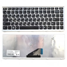 Клавиатура для ноутбука Asus W5 RU, черная, белая рамка