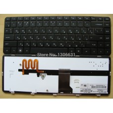 Клавиатура для ноутбука HP DM4-1000, DV5-2000 RU черная клавиатура с рамкой и подсветкой