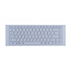 Клавиатура для ноутбука SONY VPC-EA, RU, белая, с рамкой