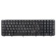 Клавиатура для ноутбука HP dv6-6000 RU черная, с рамкой