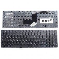 Клавиатура для ноутбука Samsung RC508, RC510, RC520, RV509, RV511, RV513, RV515, RV518, RV520 RU черная без рамки