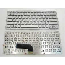 Клавиатура для ноутбука Sony Vaio VPC-SB, VPC-SD, VPCSB, VPCSD  RU серебристая, без рамки