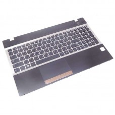 Клавиатура для ноутбука Samsung NP300V5A, NP305V5A, черная, с топкейсом